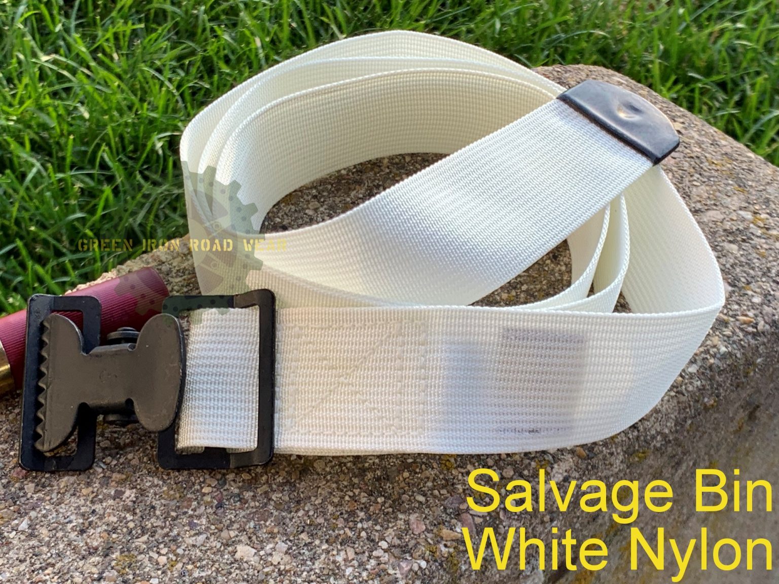 Salvage Bin Military Jerry Can Mount Straps Green Iron Road Wear