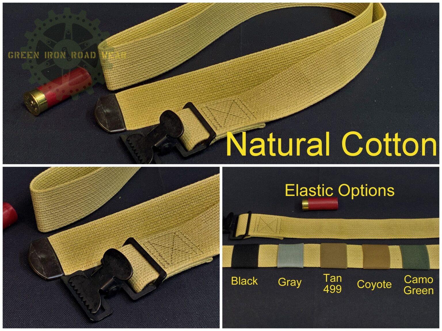 Military Jerry Can Mount Straps Green Iron Road Wear