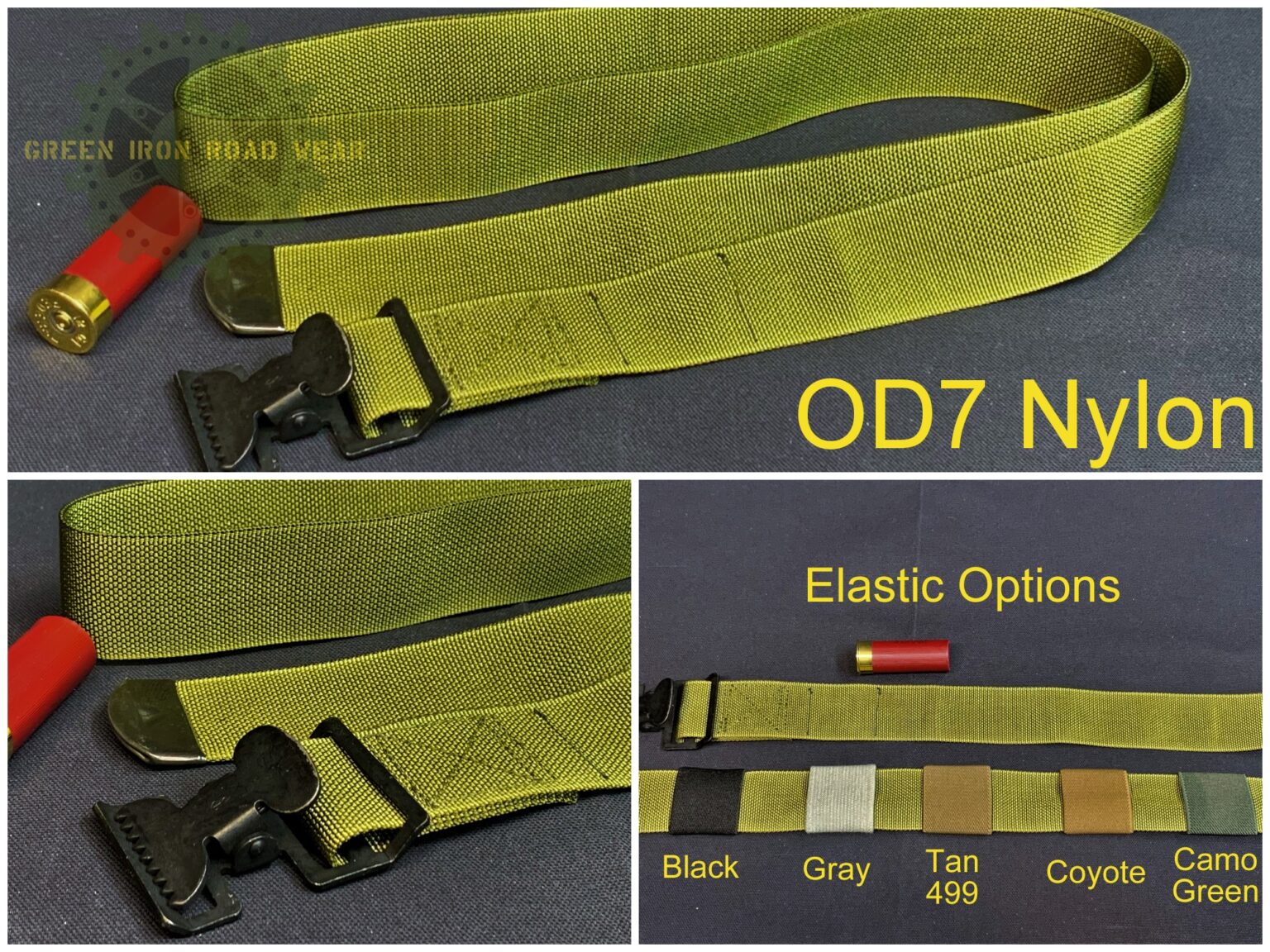 Military Jerry Can Mount Straps Green Iron Road Wear