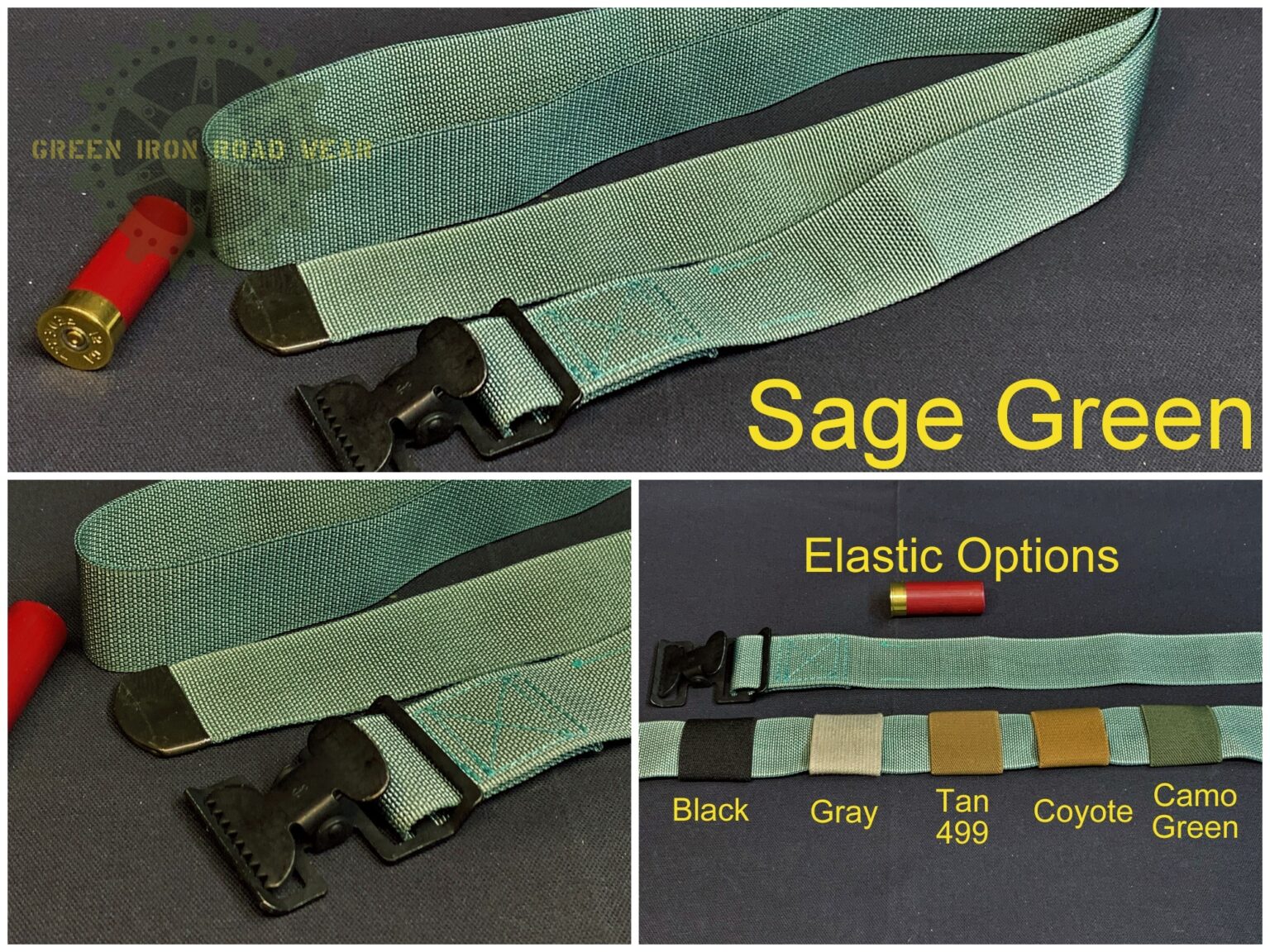 Military Jerry Can Mount Straps Green Iron Road Wear